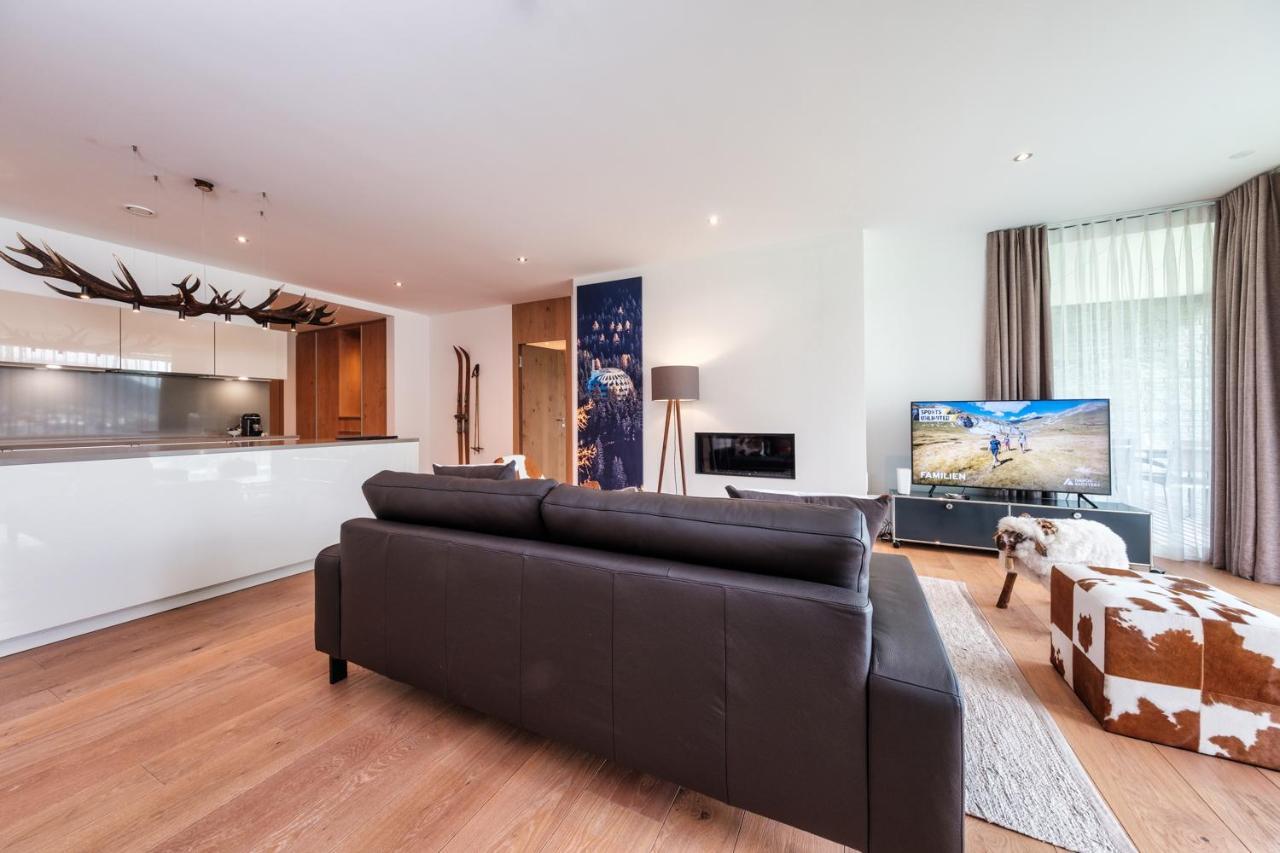 Luxury Panorama Apartment With Alpengold Spa Access ดาวอส ภายนอก รูปภาพ